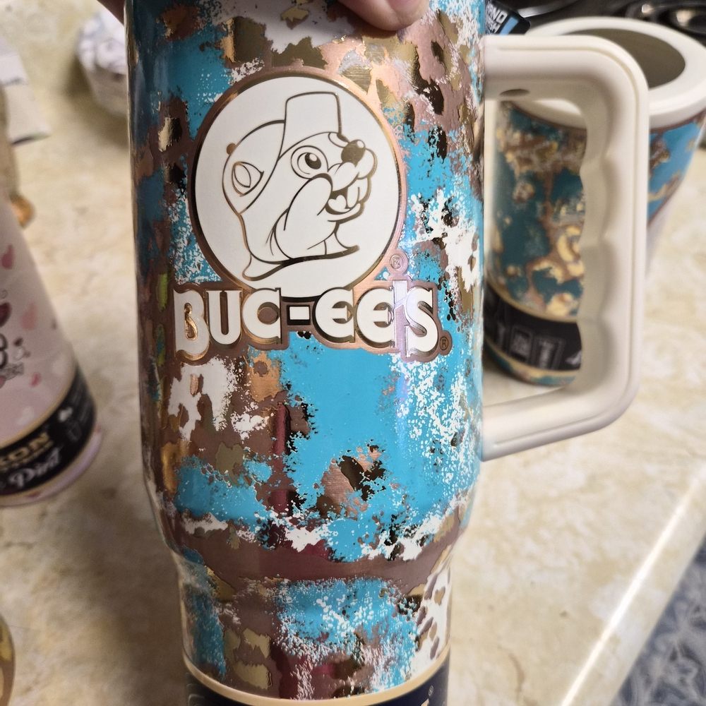 Yukon Outfitters Fit Forty 40oz Tumbler - Teal and Brown - Picture 2 of 6